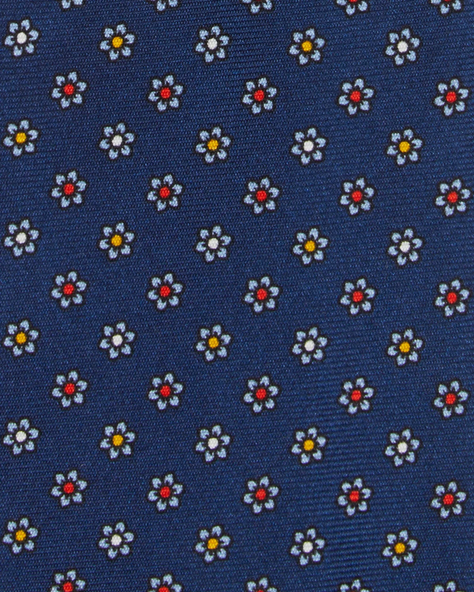 Silk Print Tie in Navy/Sky Multi Flower sold by Mashburn product image thumbnail 2