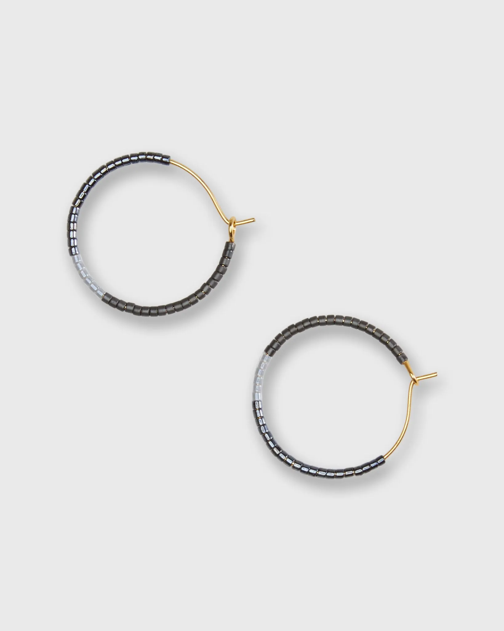 Color Field Hoop Earrings in Gunmetal sold by Mashburn product image thumbnail 3