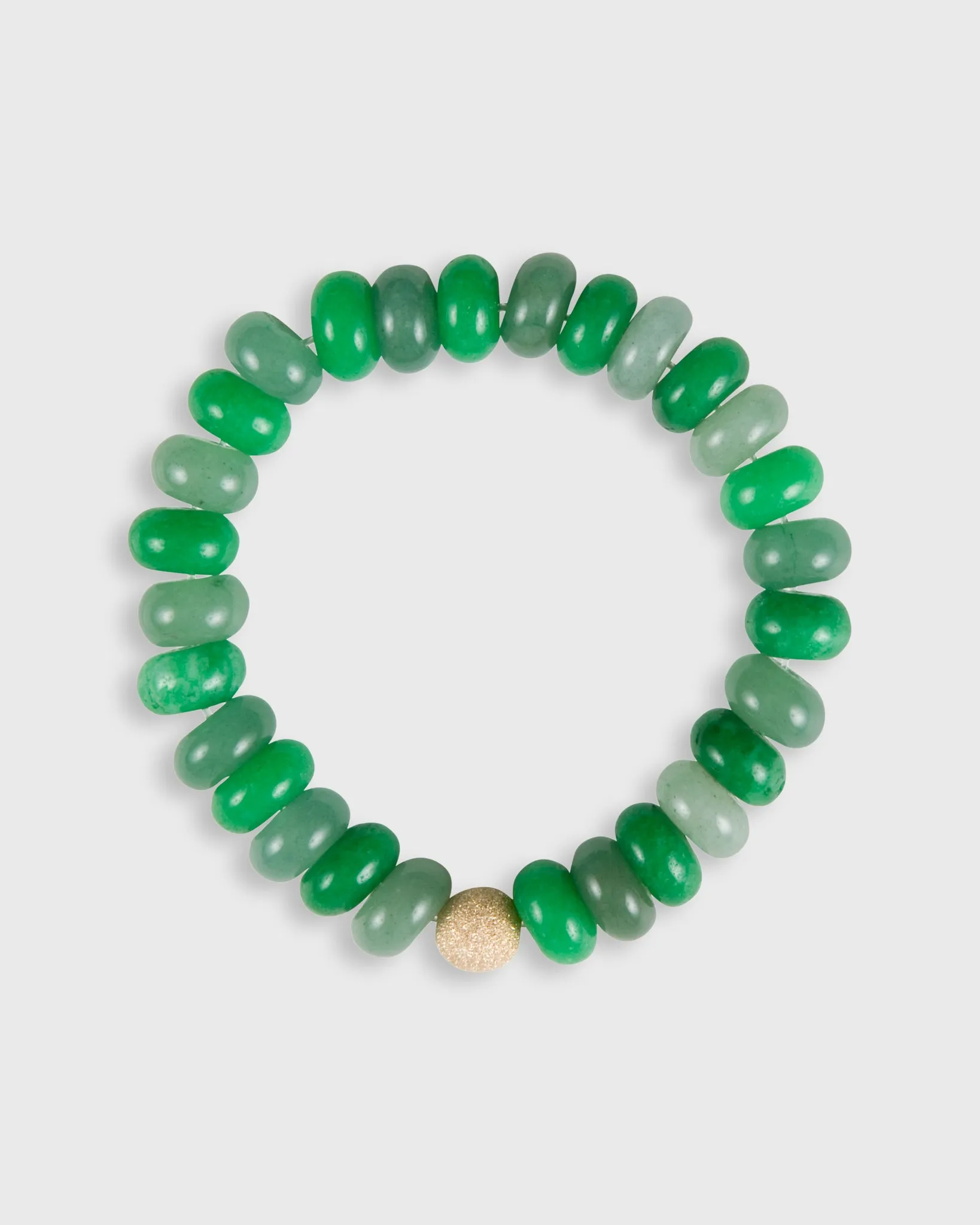 Semi Precious Beaded Bracelet in Avocado sold by Mashburn