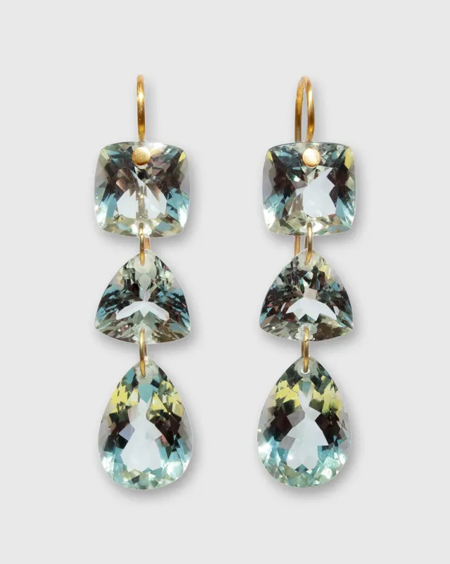 Jemima Earrings in Green Quartz sold by Mashburn