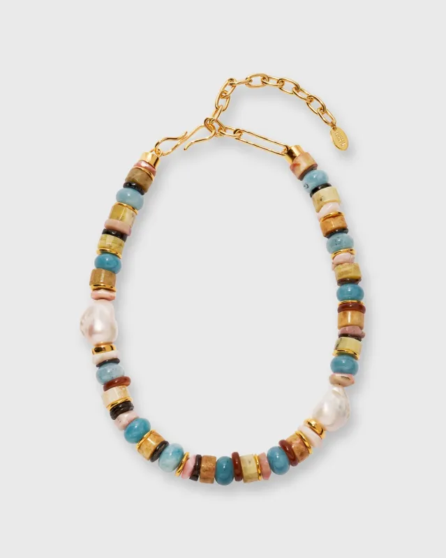 Botanic Pearl Necklace in Multi sold by Mashburn