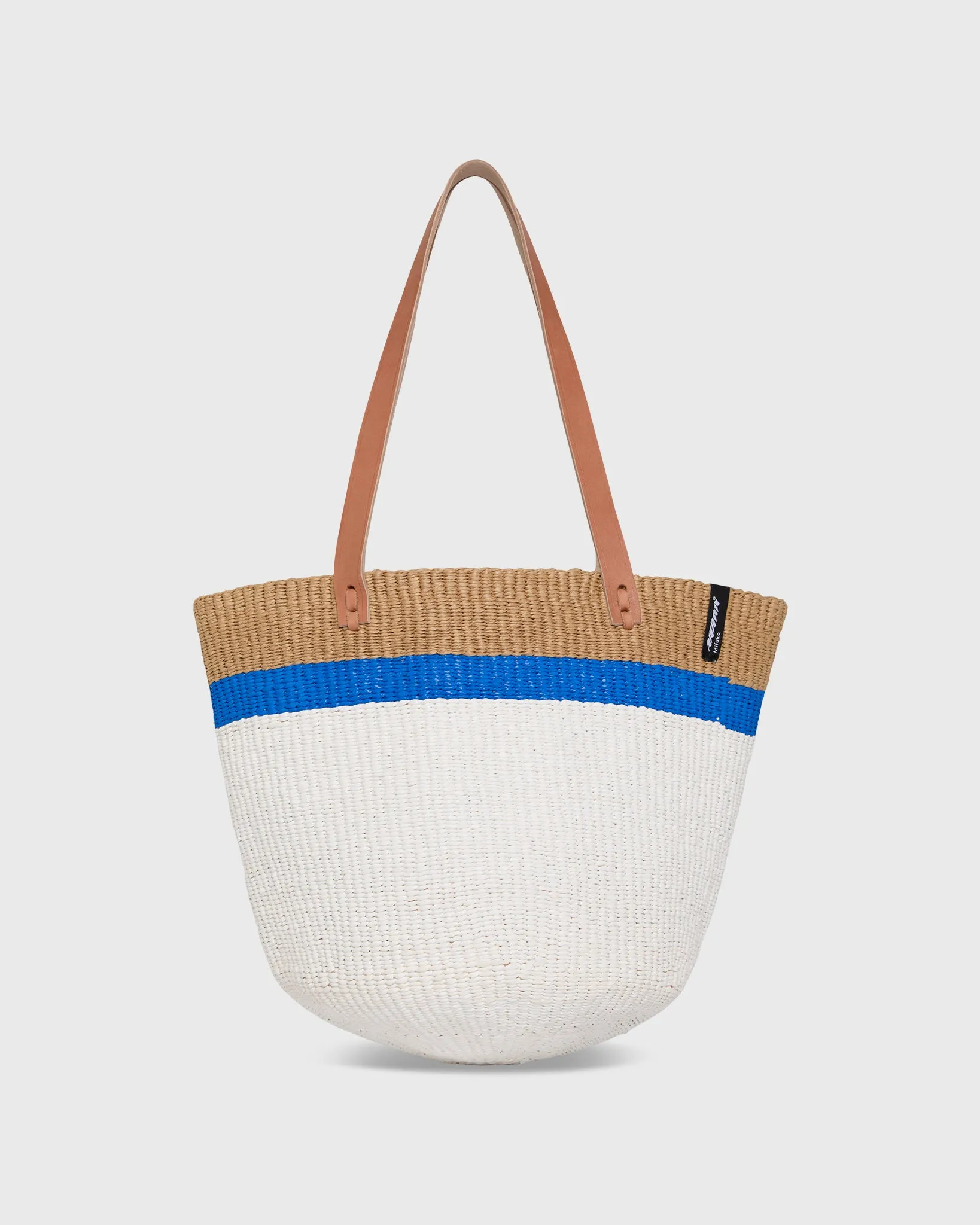 Kiondo Shopper Basket in Top Stripe Blue sold by Mashburn