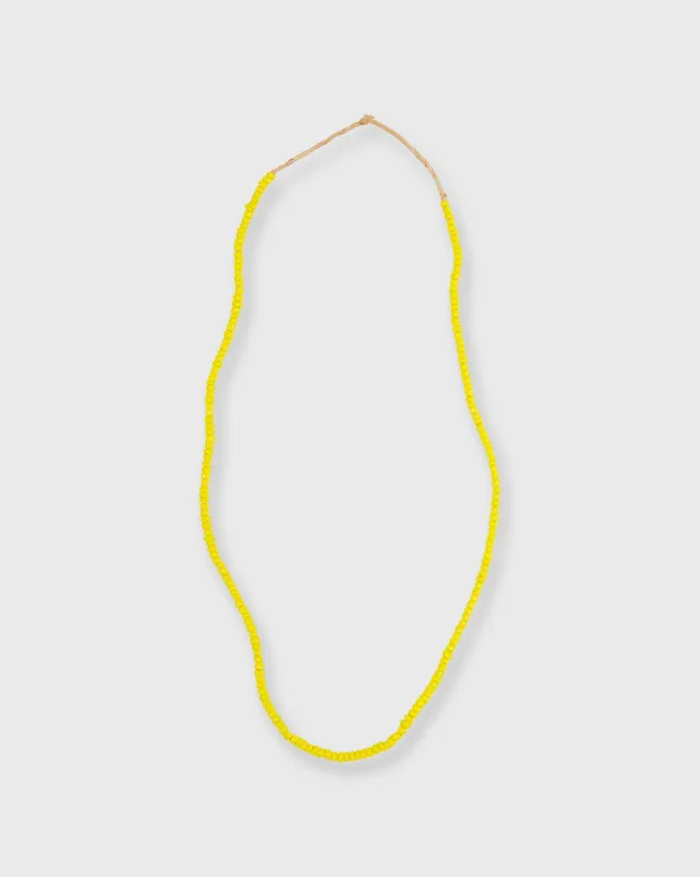 Very Small African Beads in Citron made by Mashburn