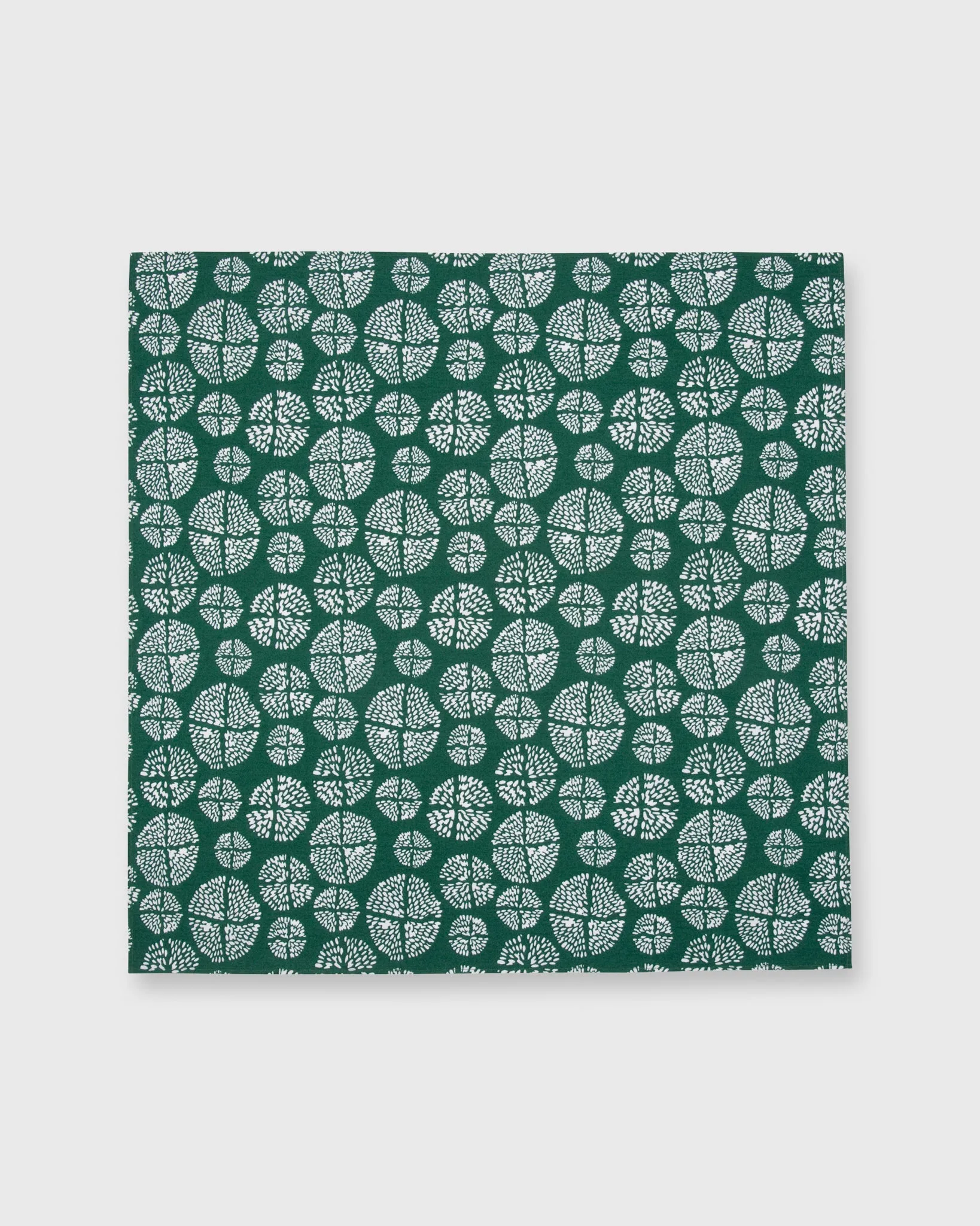 Bandana in Green Pom Flower Print Poplin sold by Mashburn product image thumbnail 2