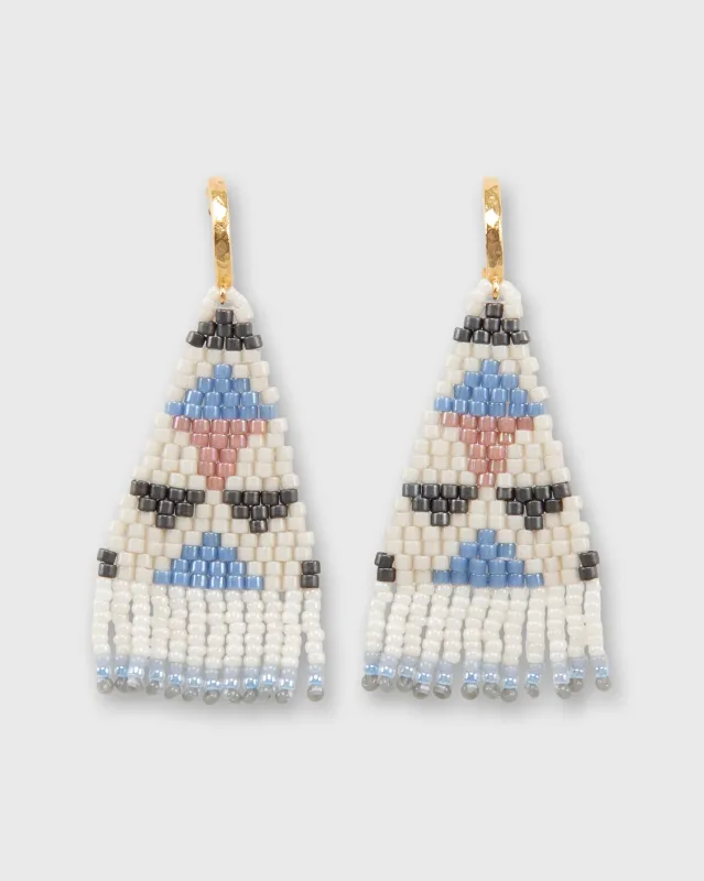 Taos Earrings in Cream made by Mashburn