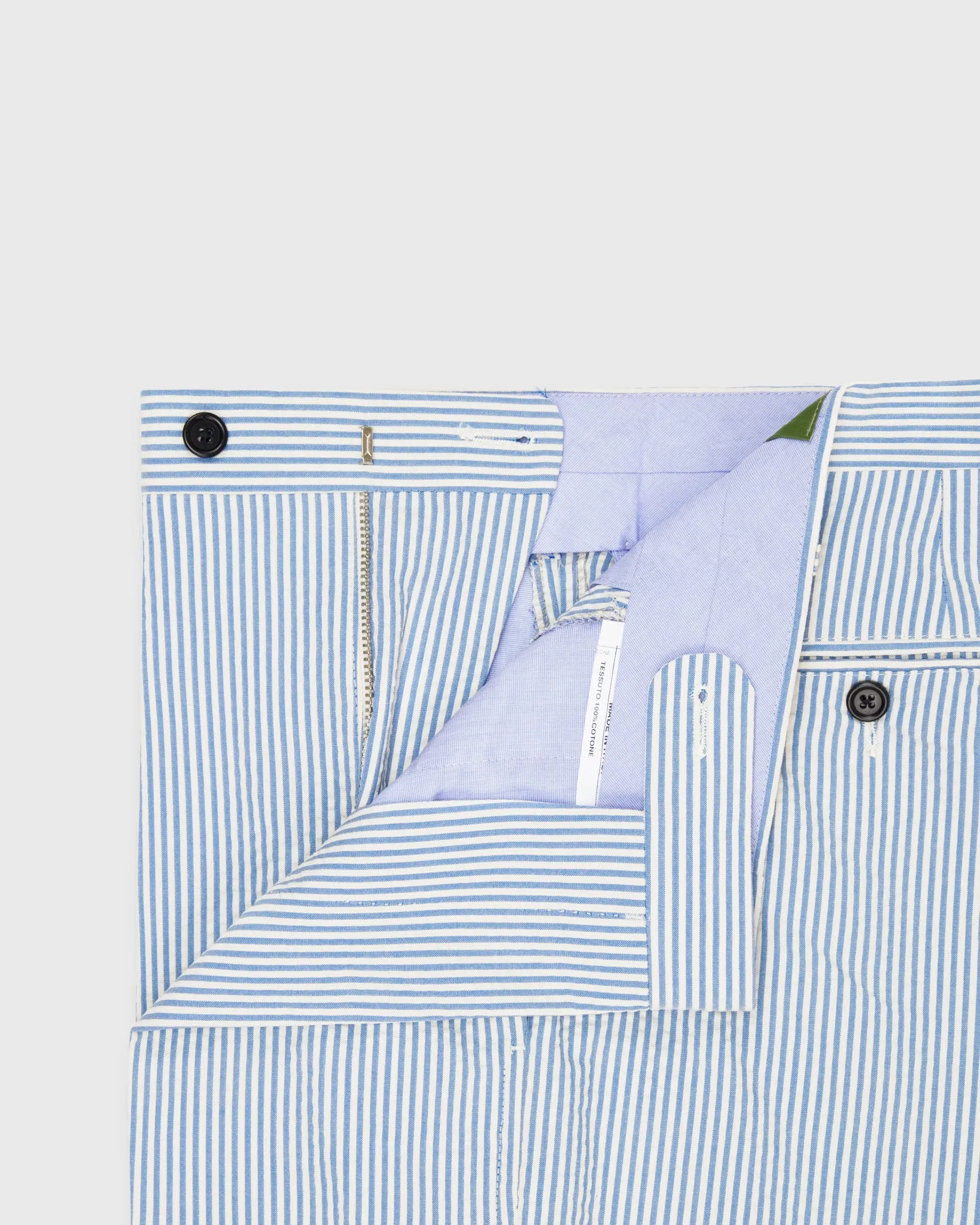 Sport Trouser in Dutch Blue/Bone Seersucker sold by Mashburn product image thumbnail 3