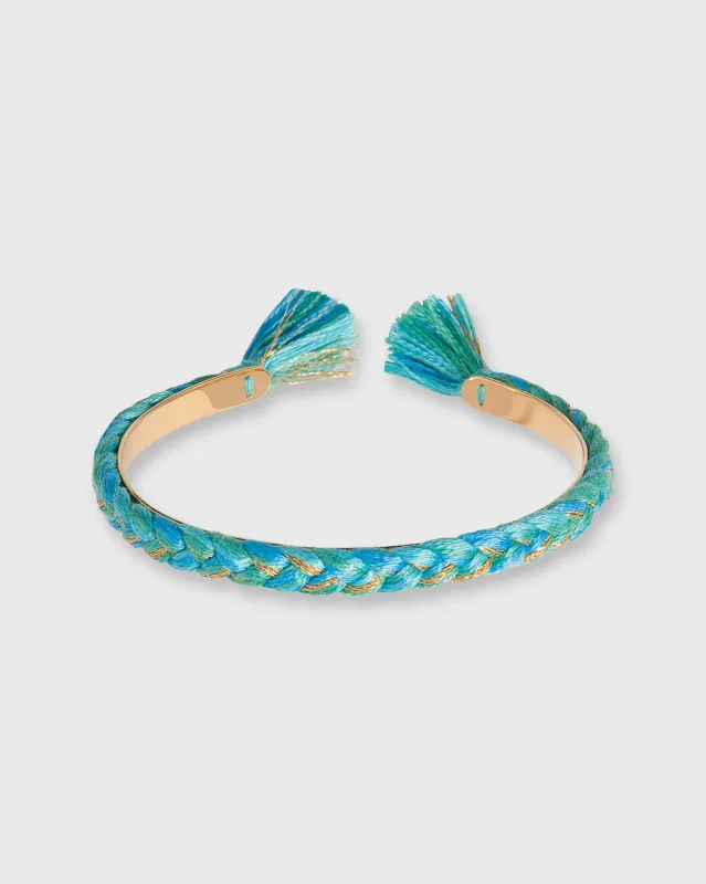 Copacabana Thin Braided Bangle in Ocean sold by Mashburn