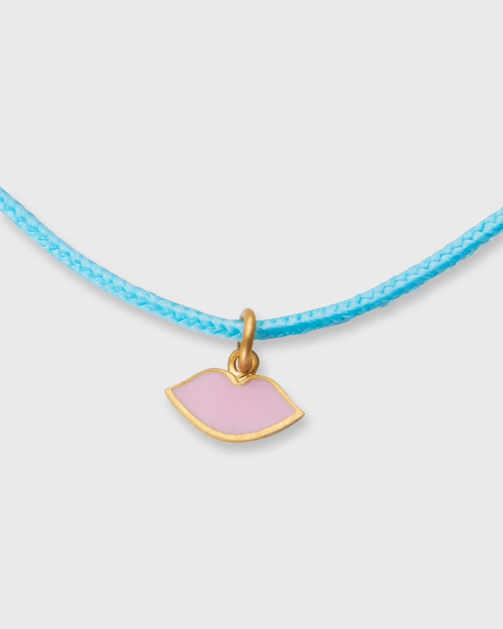 Kiss Charm Bracelet in Pink Enamel/Assorted Color Cord sold by Mashburn product image thumbnail 2