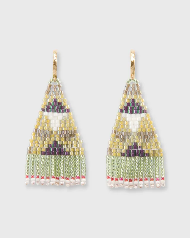 Taos Earrings in Olive made by Mashburn