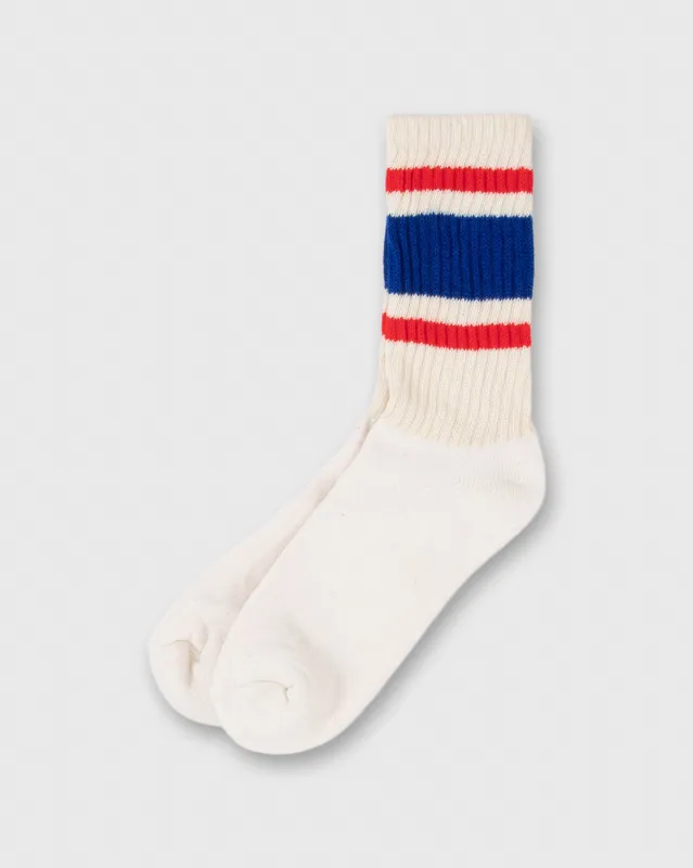 Retro Classic Socks in Royal/Red sold by Mashburn