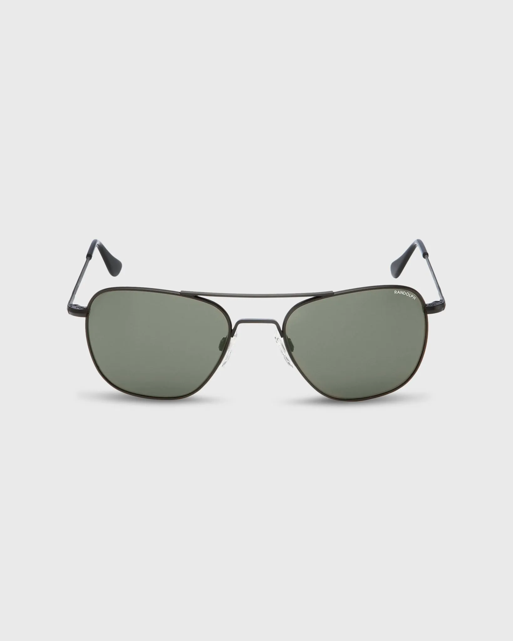 Aviator Sunglasses in Matte Black/AGX Glass Lens sold by Mashburn