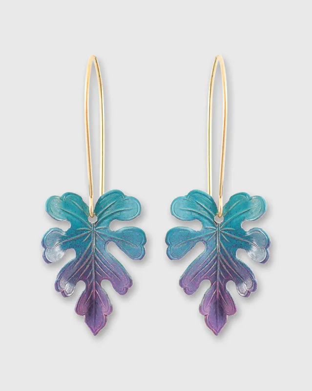 Bahia Earrings in Blue/Purple Ombre made by Mashburn