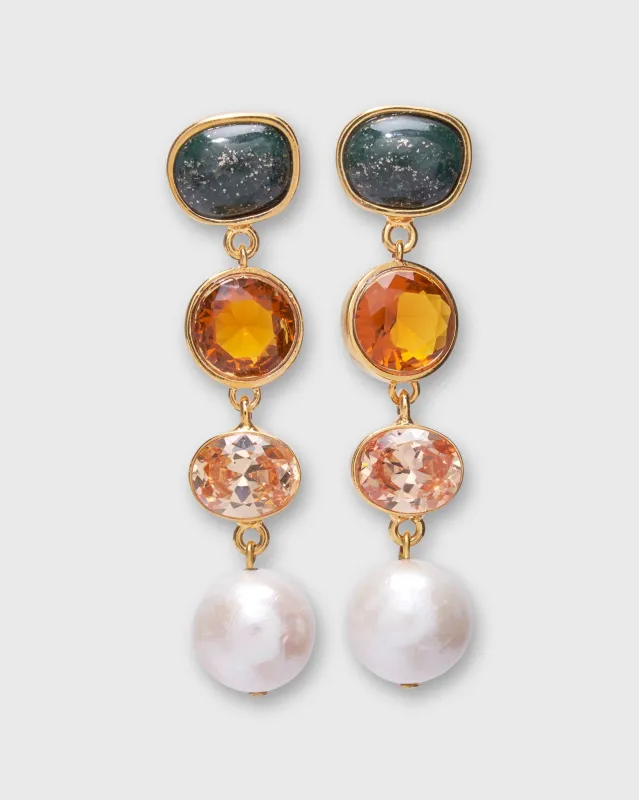 Palette Column Earrings in Multi made by Lizzie Fortunato