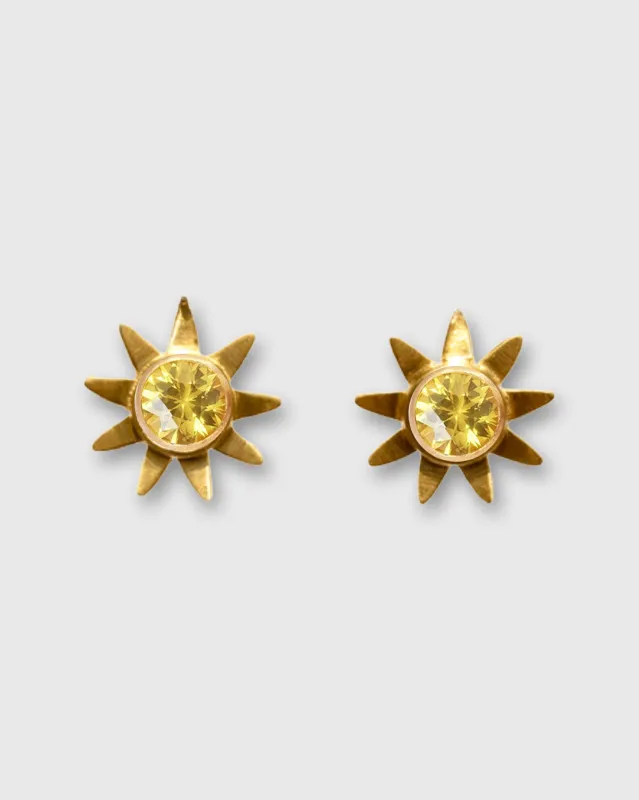Sunshine Stud Earrings in Citrine sold by Mashburn