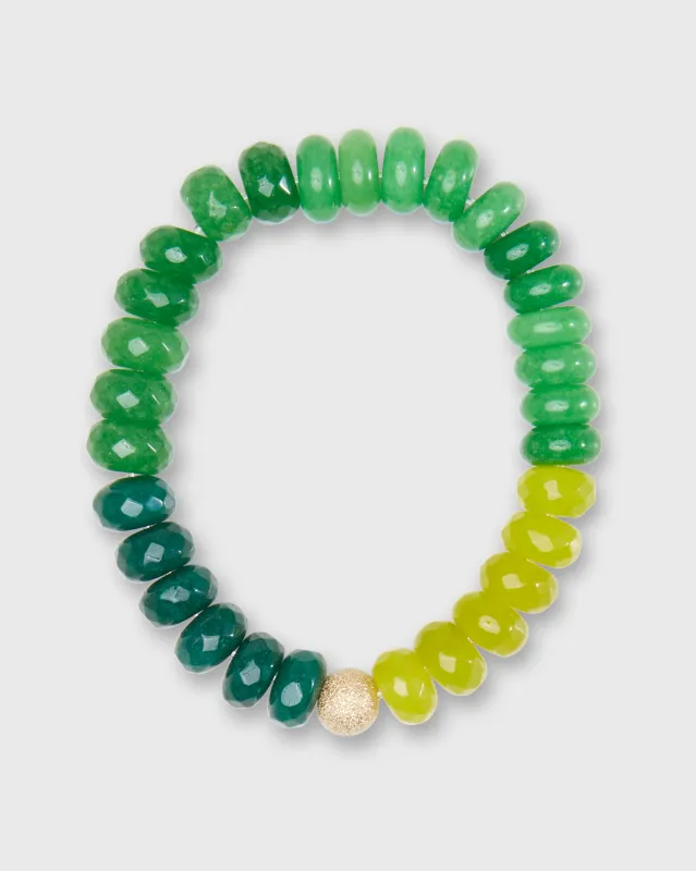 Semi Precious Beaded Bracelet in Grass To My Mind made by Mashburn