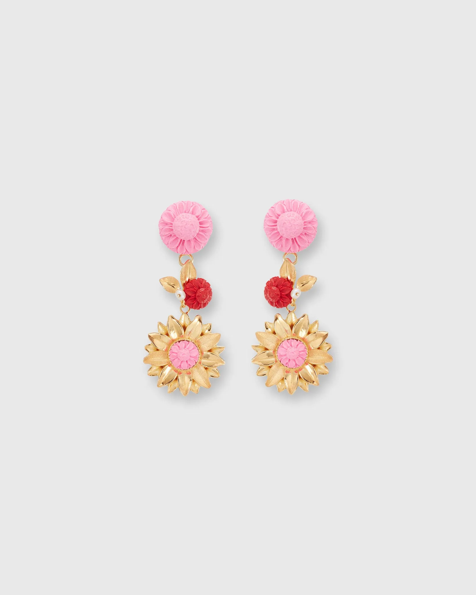 The Limoncello Earrings in Bubble Pink/Ruby sold by Mashburn