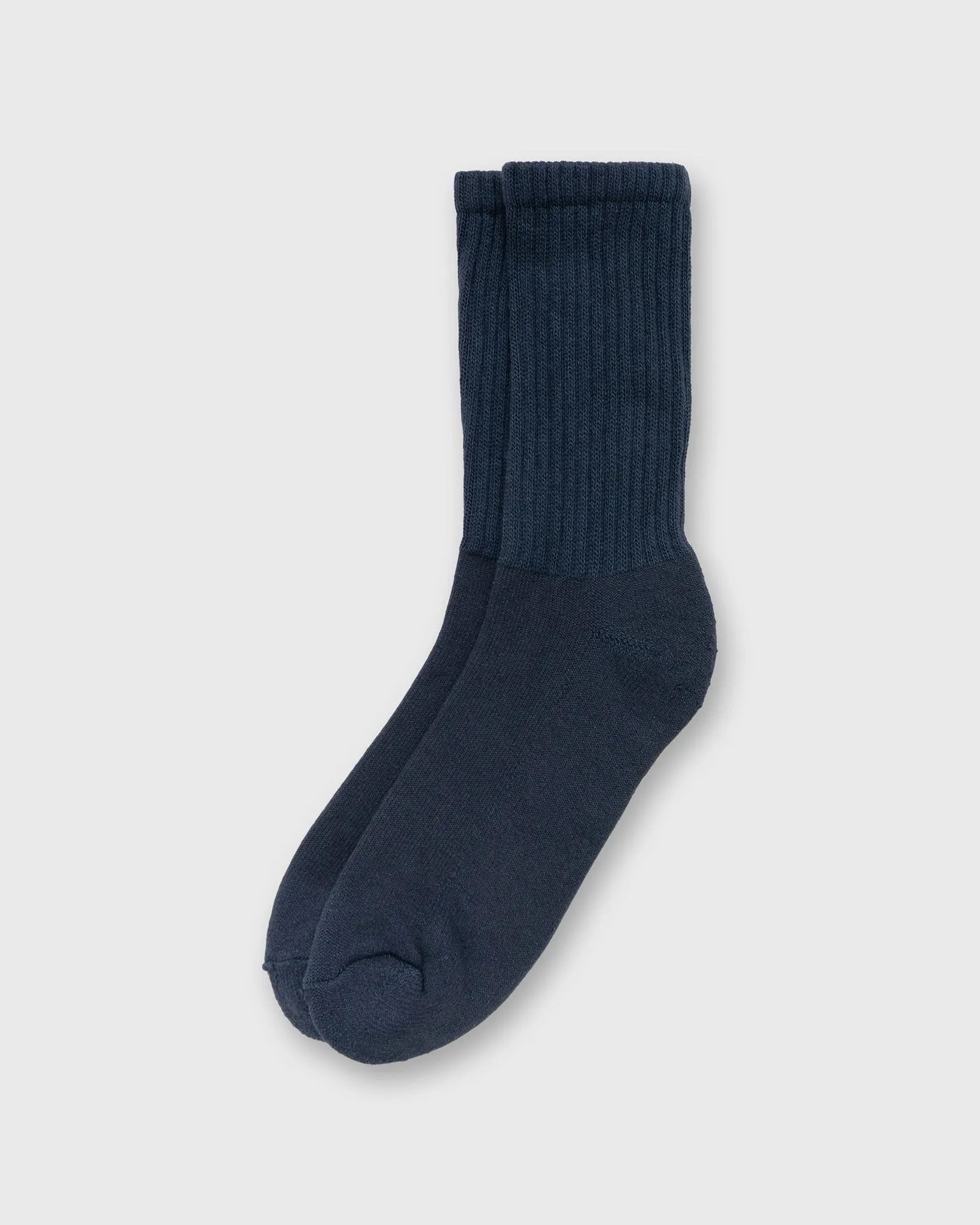Retro Solid Socks in Vintage Navy sold by Mashburn