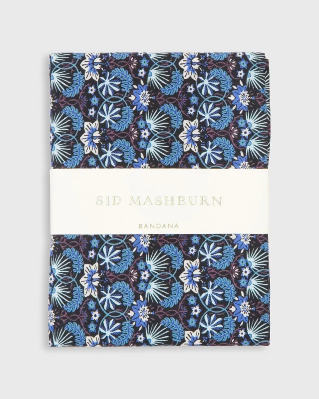 Bandana in Blue Mallow Liberty Fabric sold by Mashburn