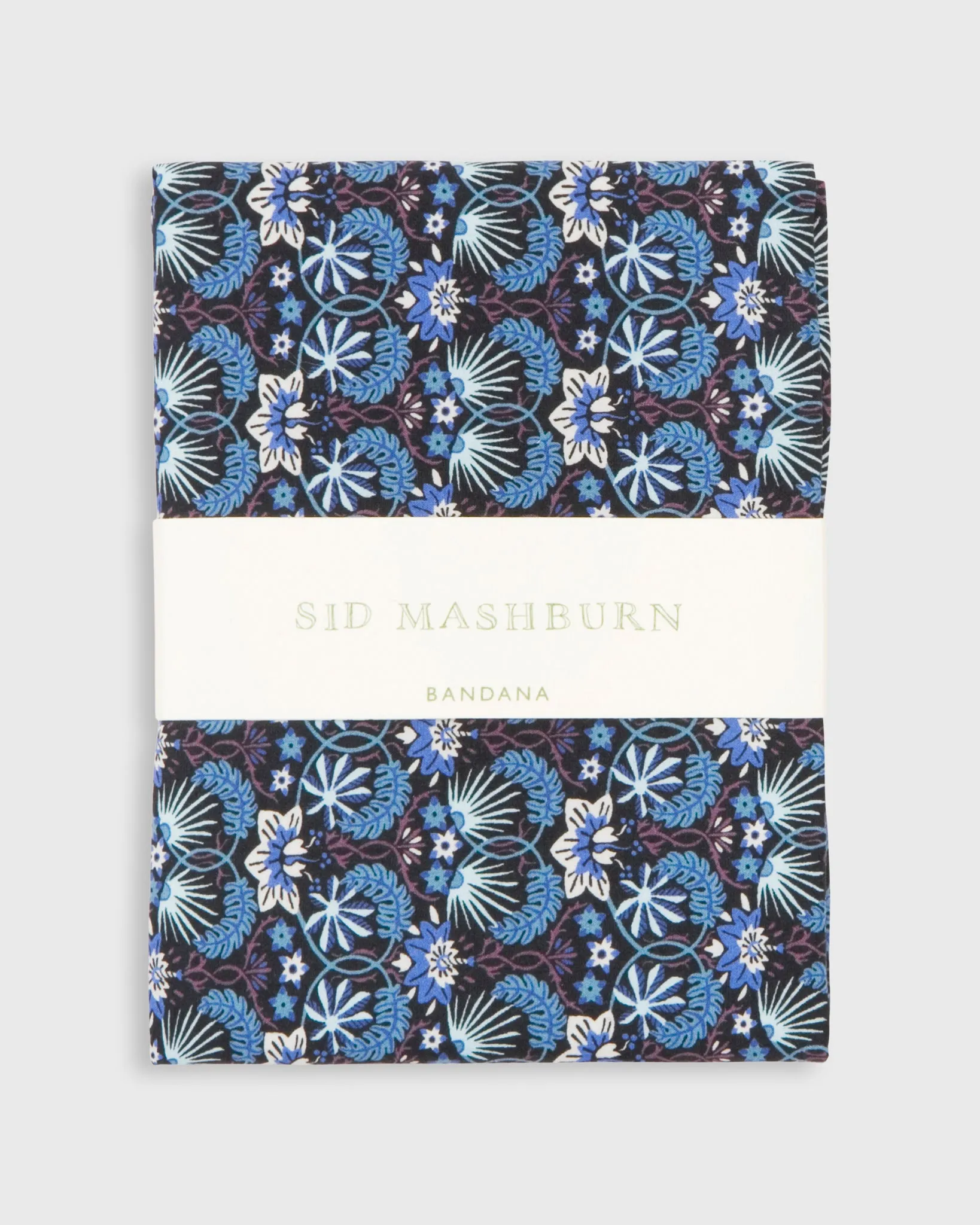 Bandana in Blue Mallow Liberty Fabric sold by Mashburn