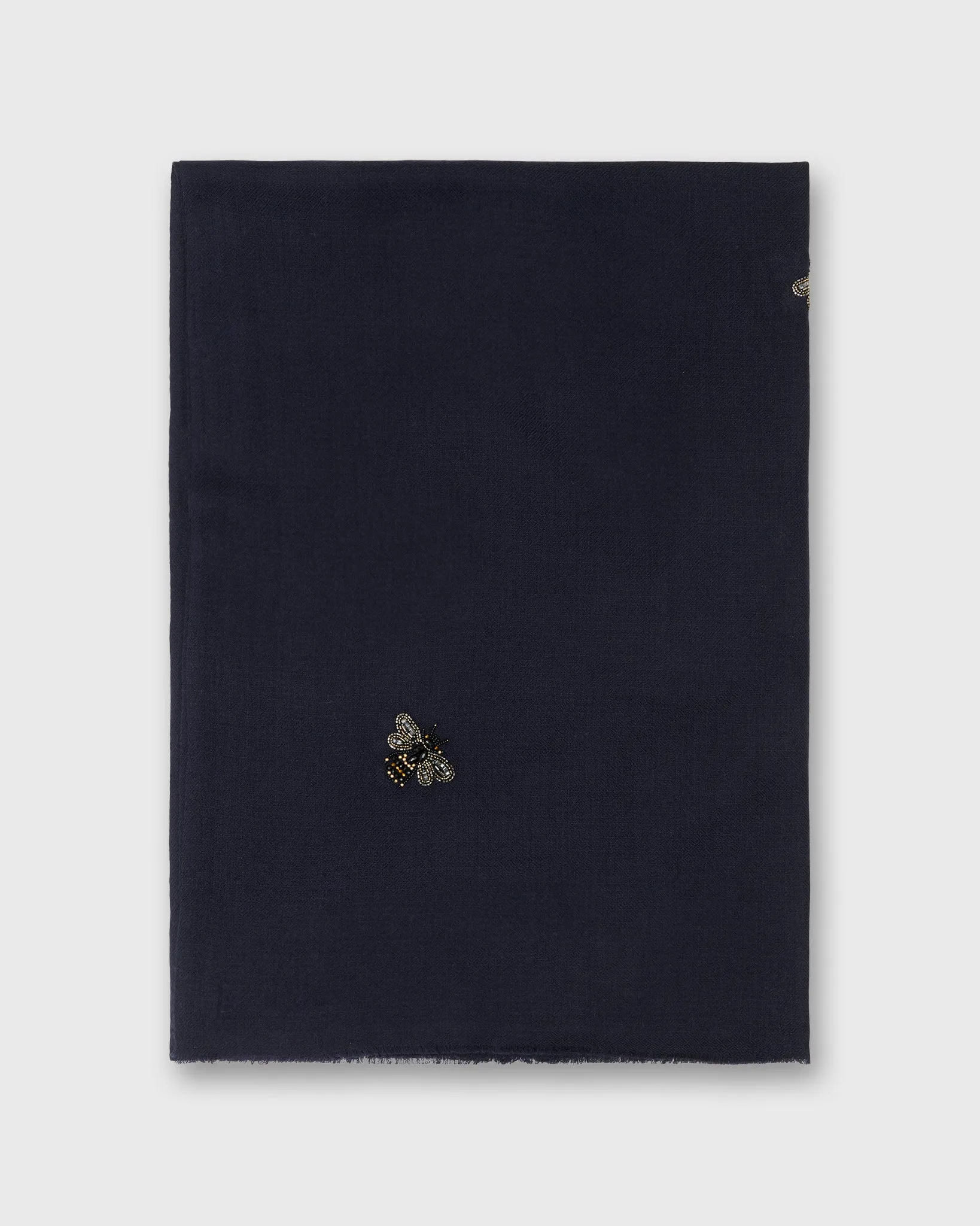 Bees Scarf in Solid Navy sold by Mashburn product image thumbnail 2