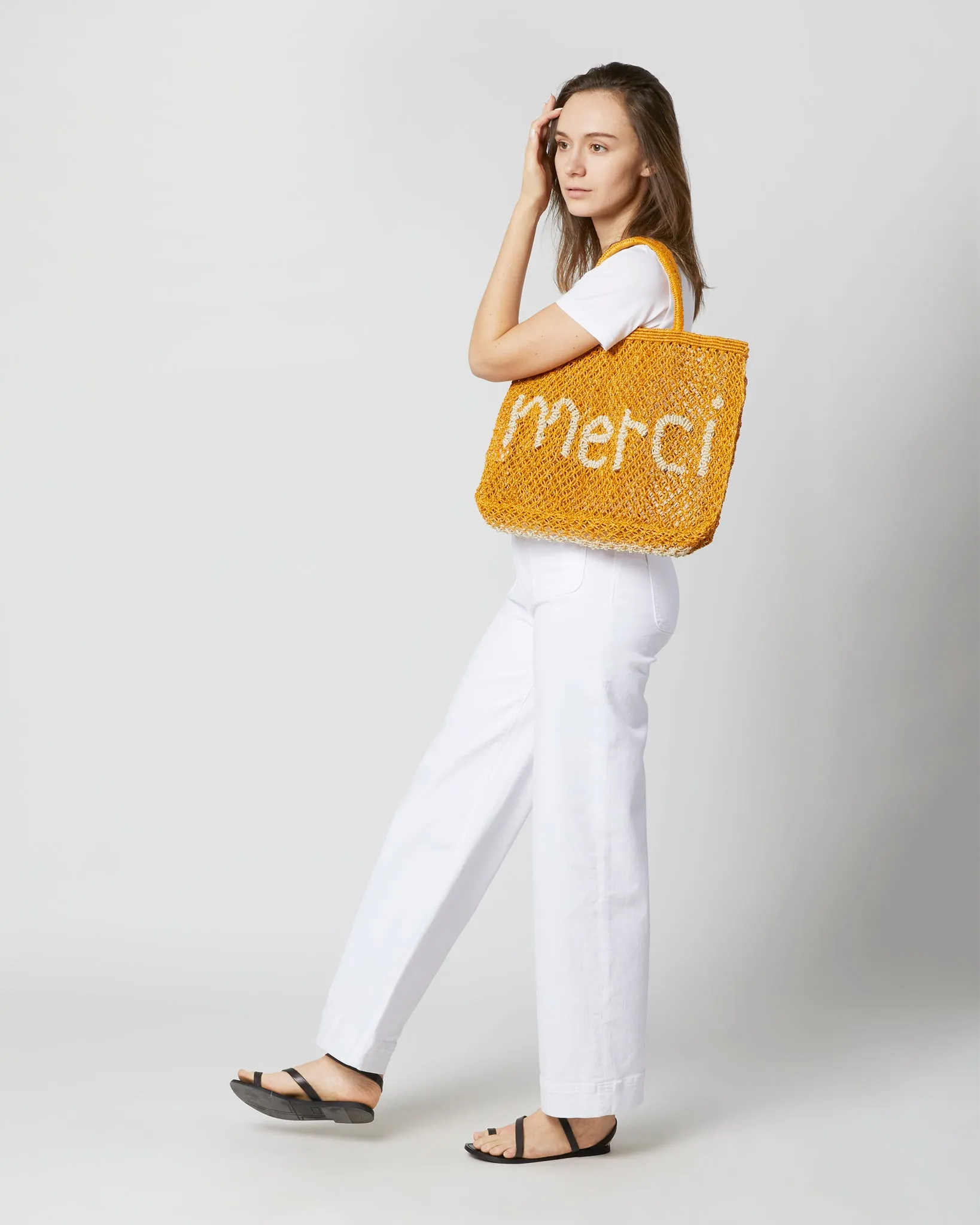 Small Merci Tote in Honey/Natural sold by Mashburn product image thumbnail 2