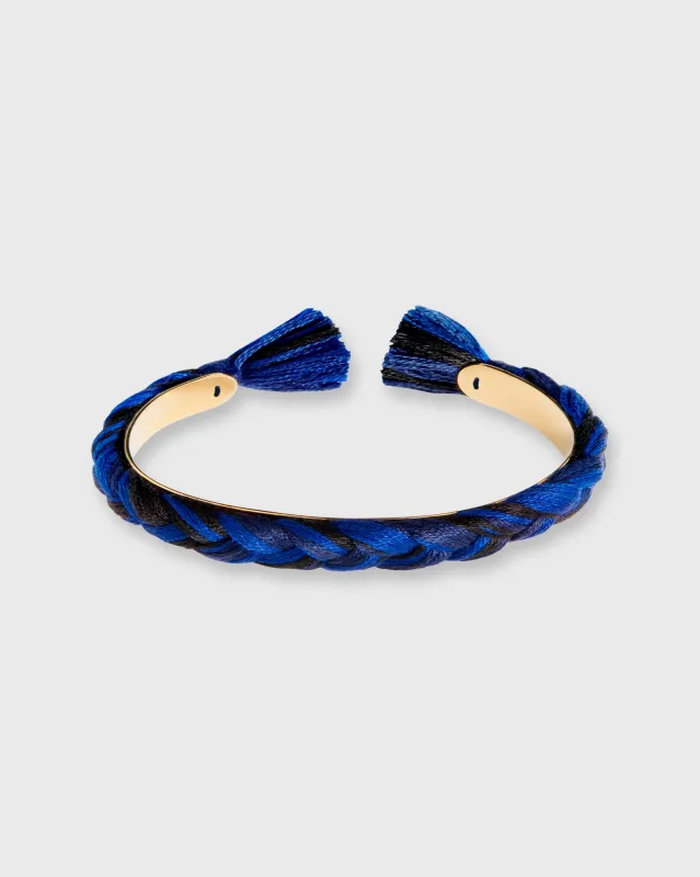 Copacabana Braided Bangle in Navy/Black made by Mashburn