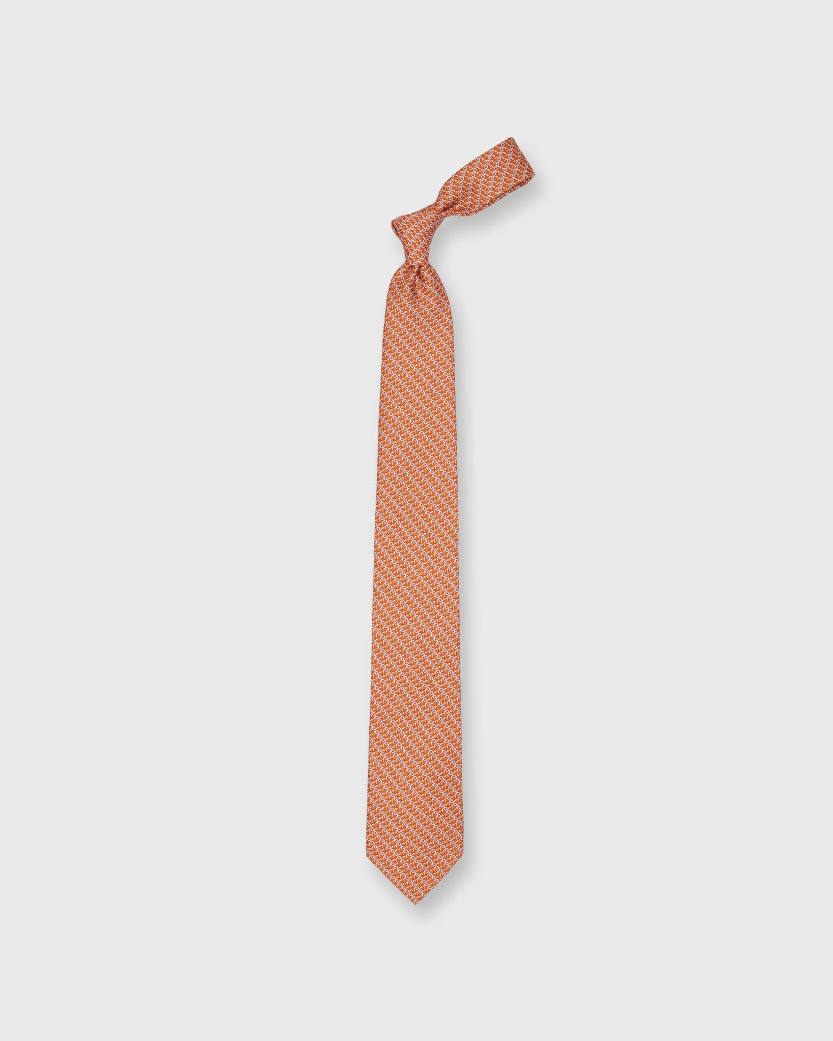 Silk Print Tie in Pink/Orange Snake sold by Mashburn product image thumbnail 3
