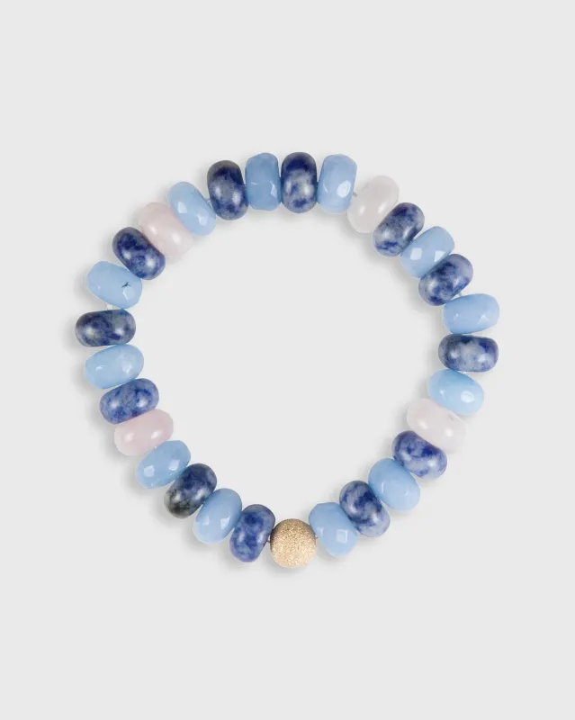 Semi Precious Beaded Bracelet in Ocean sold by Mashburn
