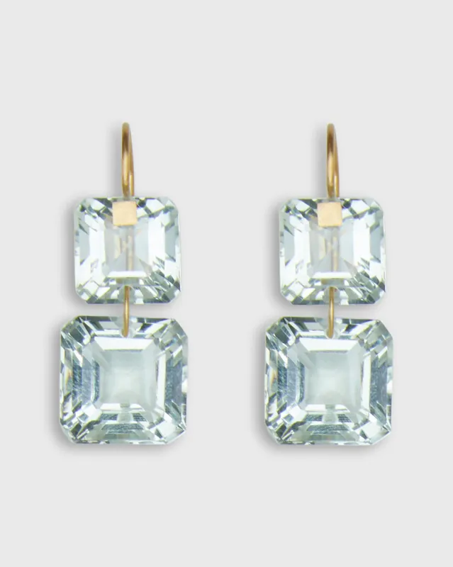 Summer Incandescence Earrings in Green Quartz sold by Mashburn