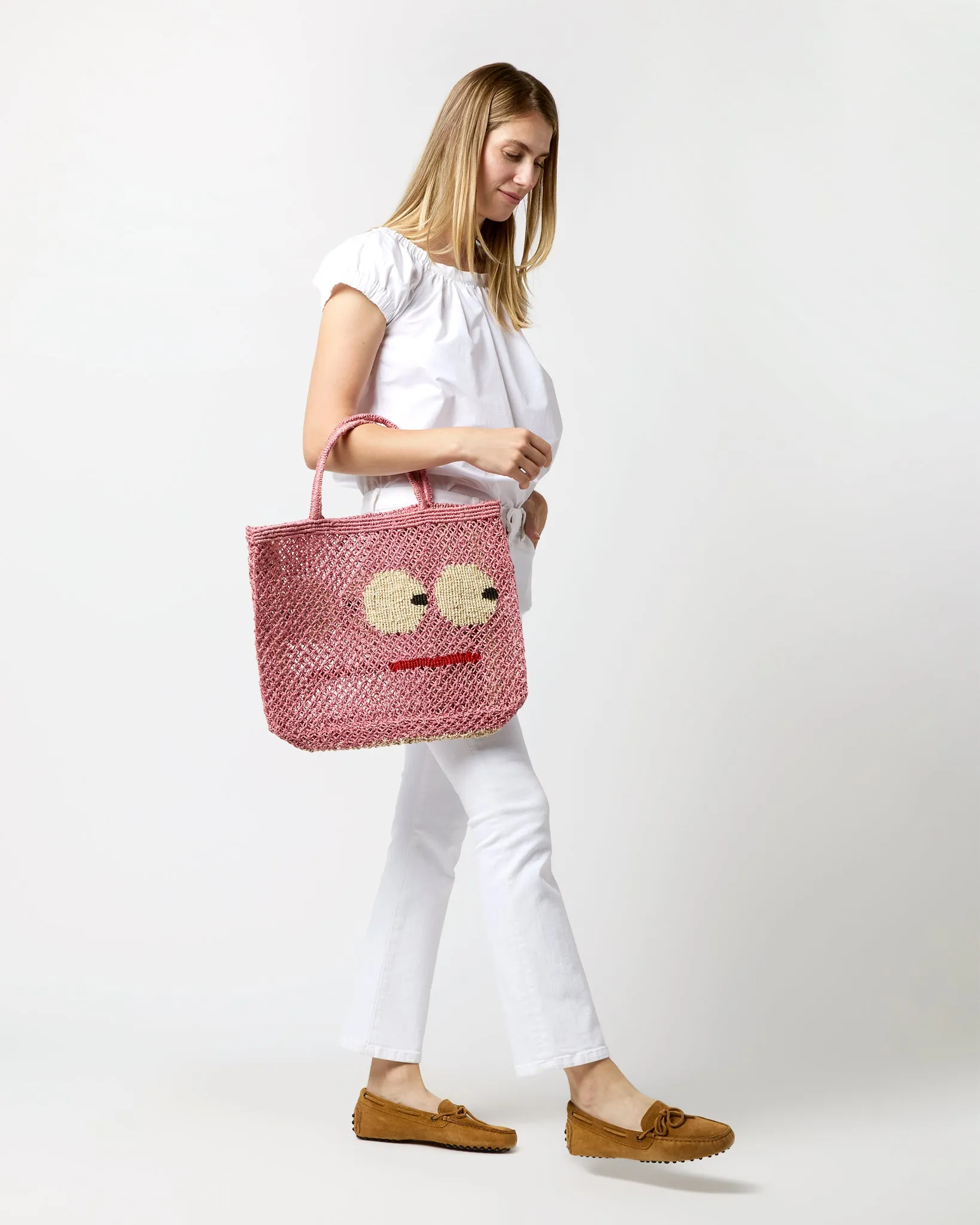 Small Big Eyes Tote in Berry sold by Mashburn product image thumbnail 2