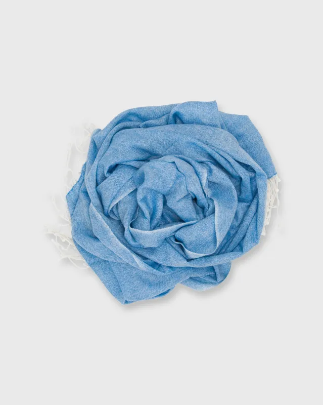 Cashmere Gauze Scarf in Blue/White sold by Mashburn