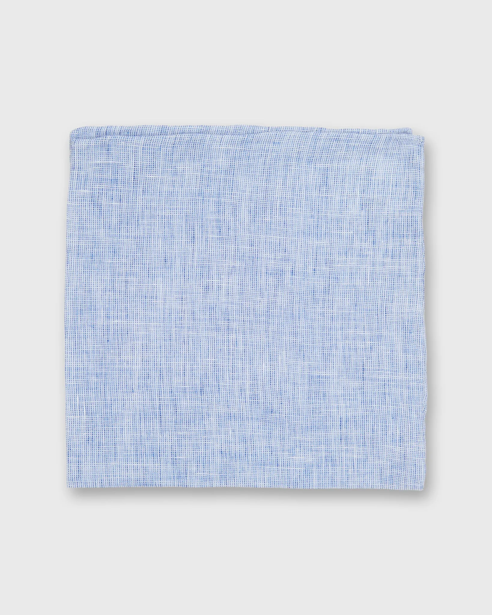 Cotton Pocket Square in Blue Chambray sold by Mashburn