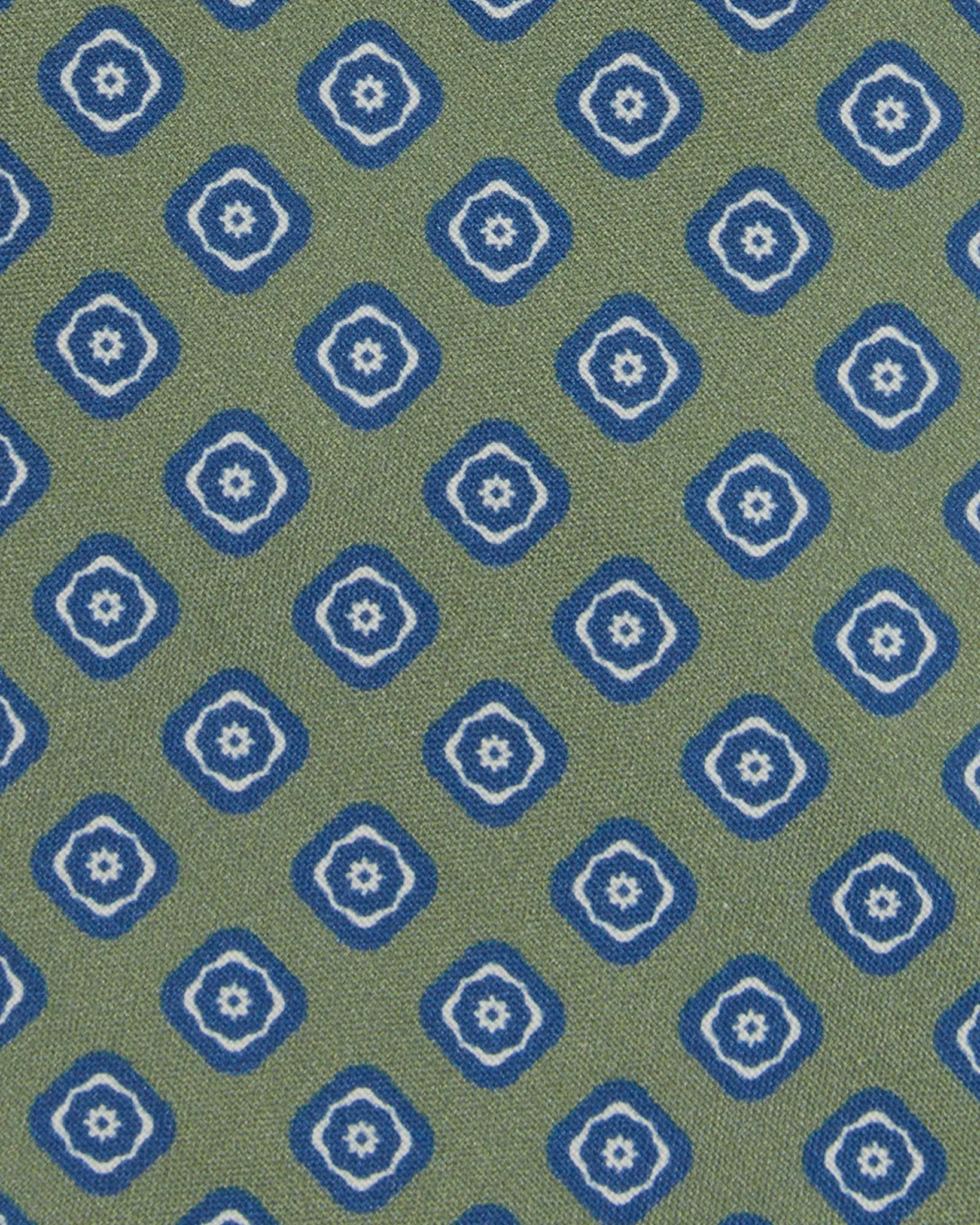 Silk Print Tie in Sage/Blue Medallion sold by Mashburn product image thumbnail 2