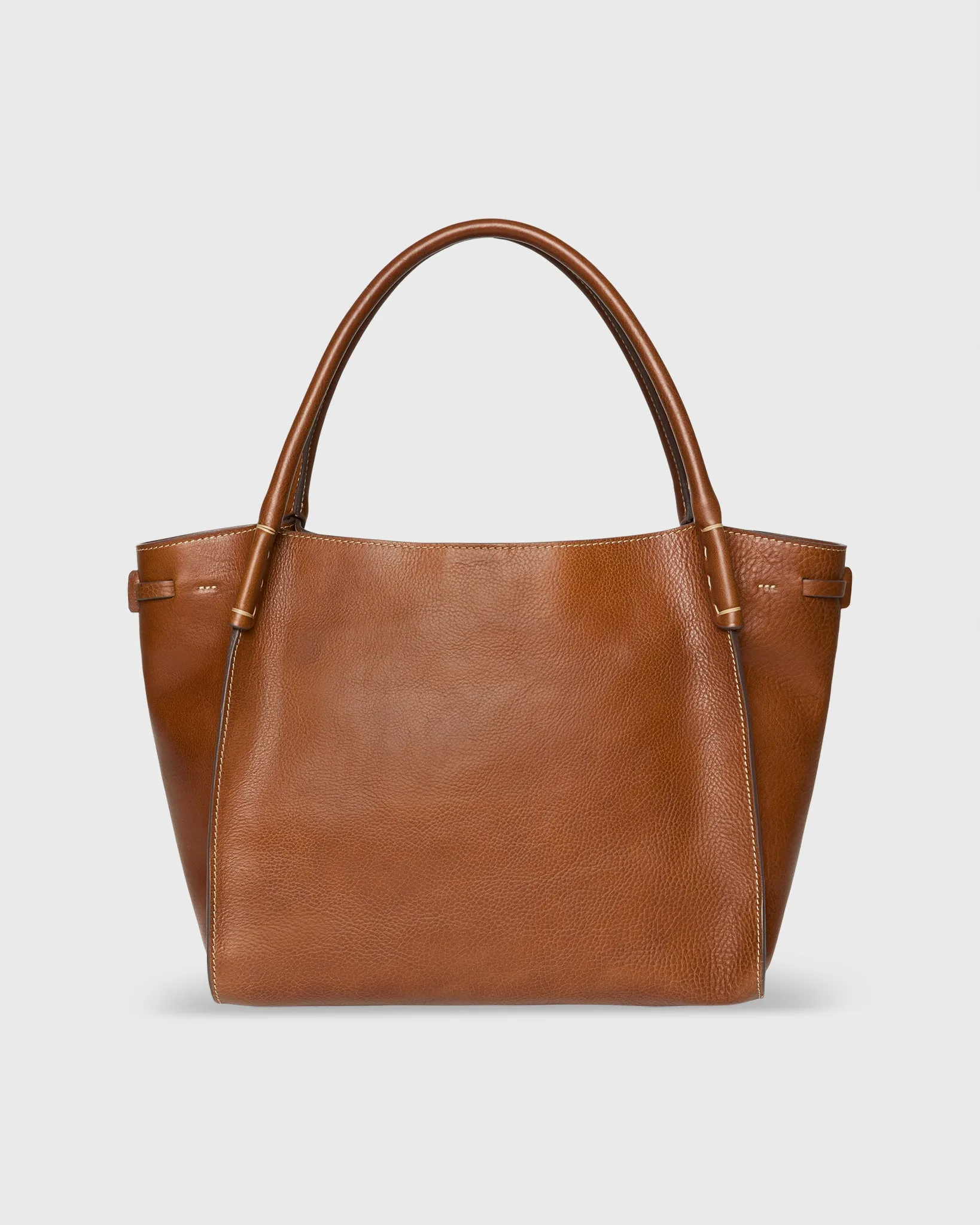 Zoe Tote in Brown Leather sold by Mashburn