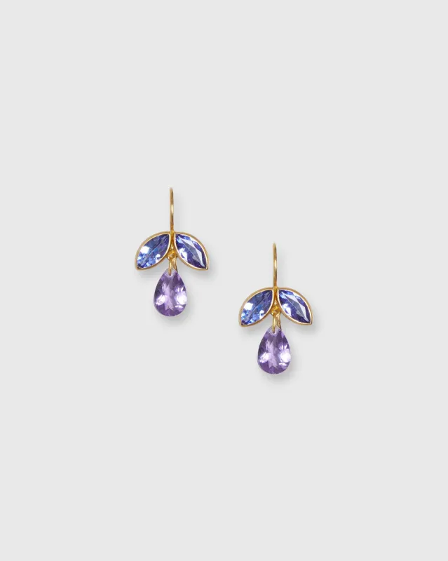 Pear Earrings in Amethyst/Tanzanite sold by Mashburn