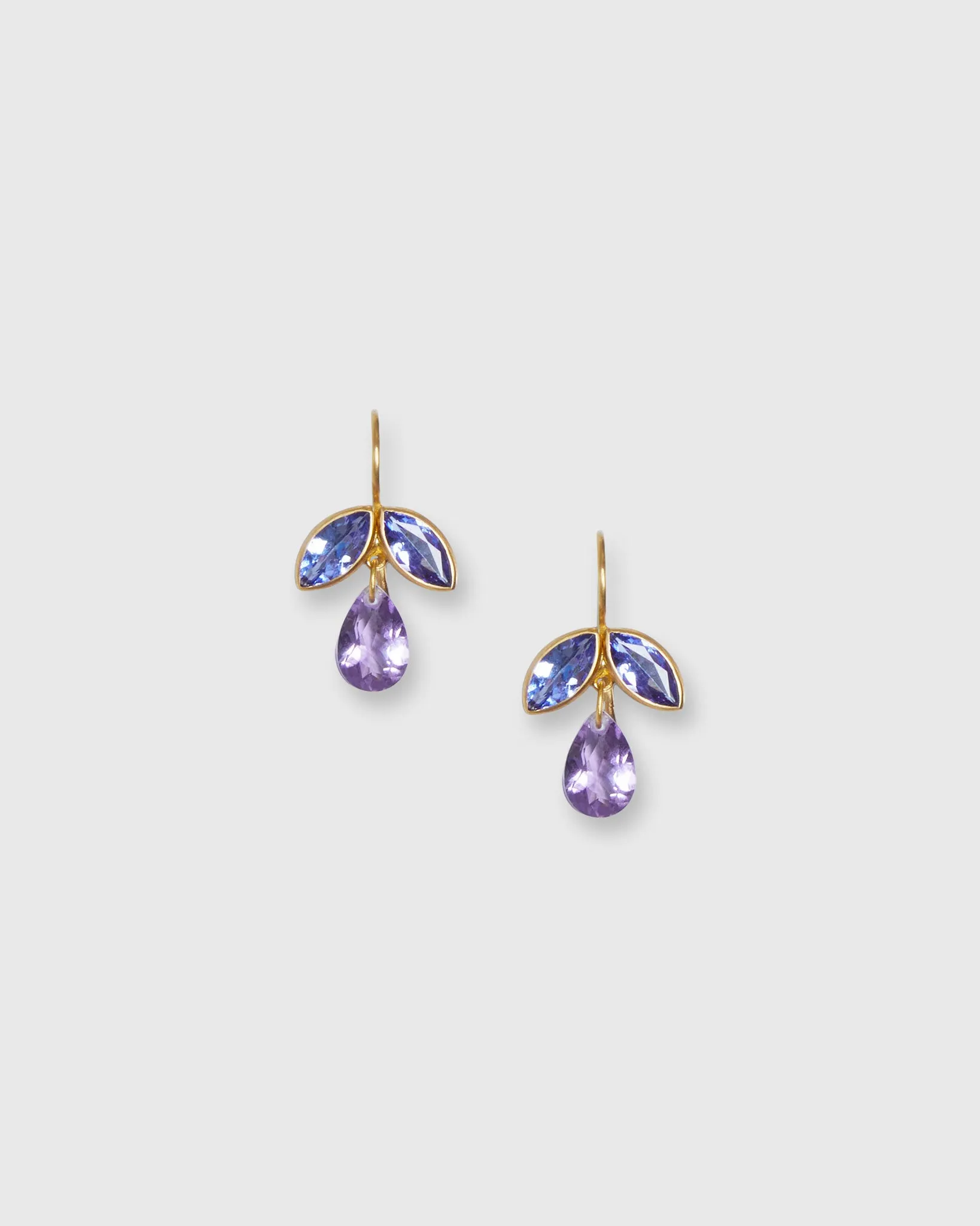 Pear Earrings in Amethyst/Tanzanite sold by Mashburn
