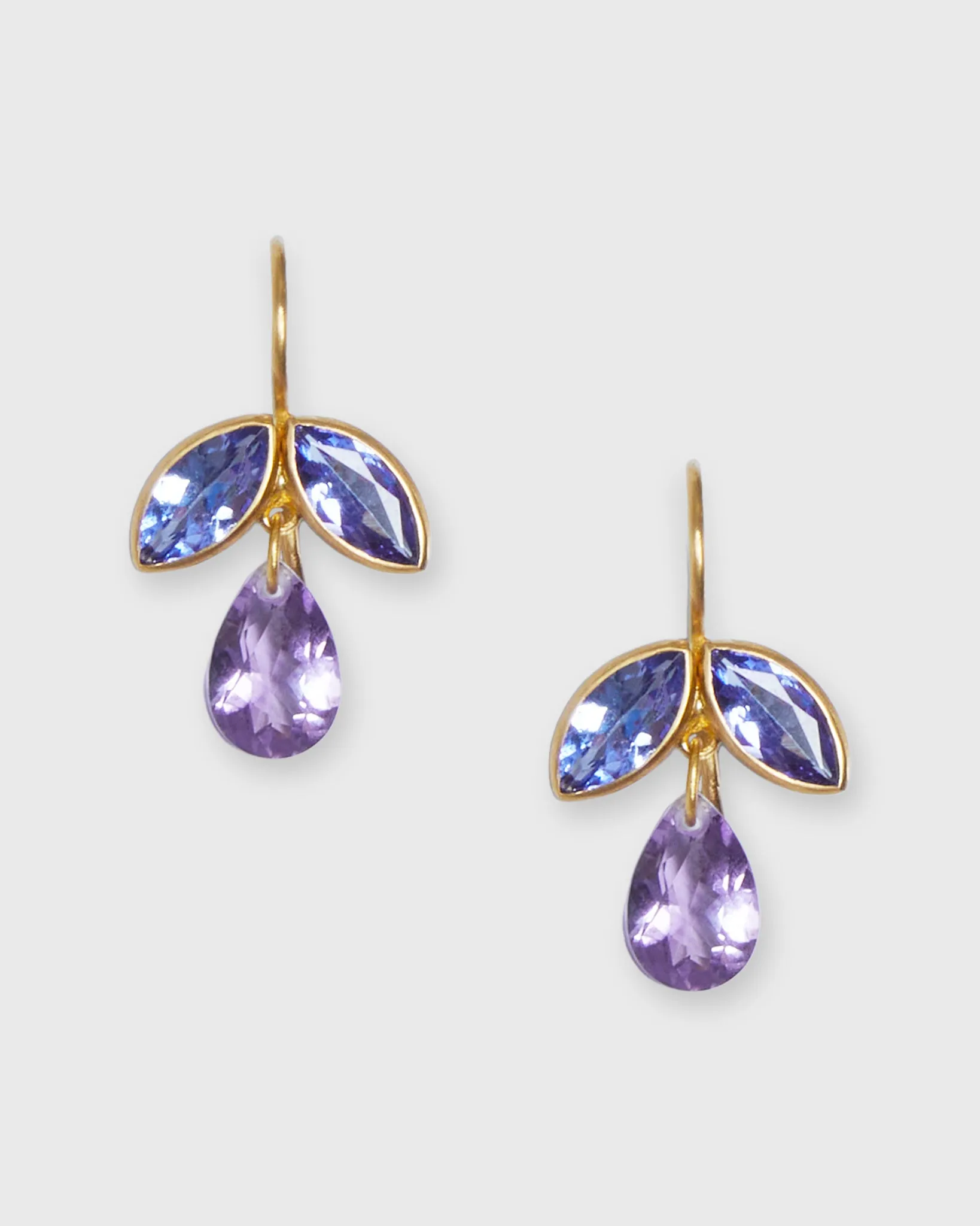 Pear Earrings in Amethyst/Tanzanite sold by Mashburn product image thumbnail 3