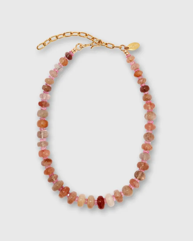 Cliffs Necklace in Pink made by Lizzie Fortunato