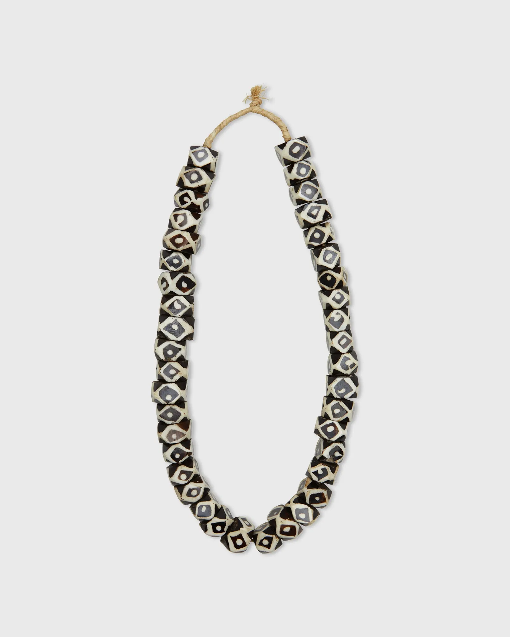 Diamond Cowbone Beads in Brown/White sold by Mashburn