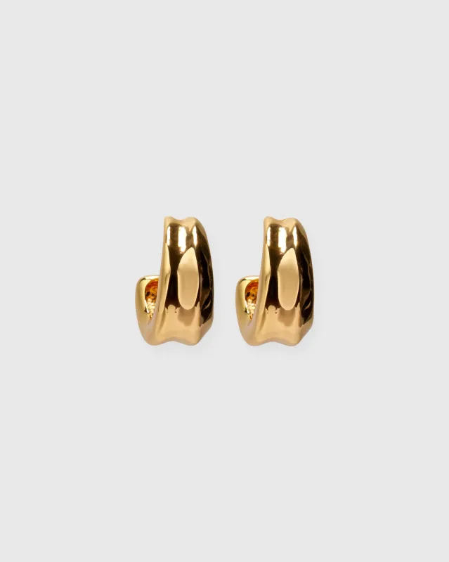 Onda Hoop Earrings in Gold sold by Mashburn