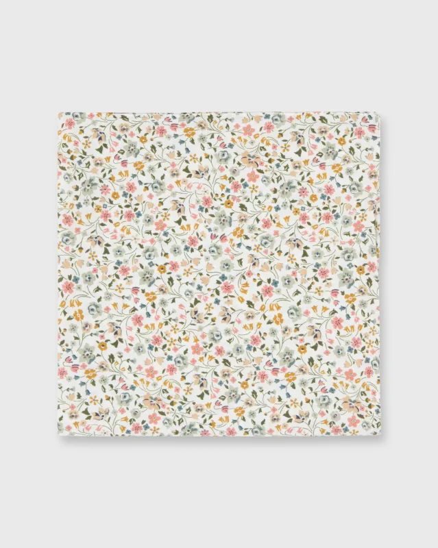 Cotton Print Pocket Square in Multicolor Kimberely & Sarah Po Liberty Fabric sold by Mashburn