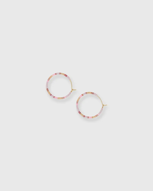 Ana Hoop Earrings in Orchid made by Mashburn