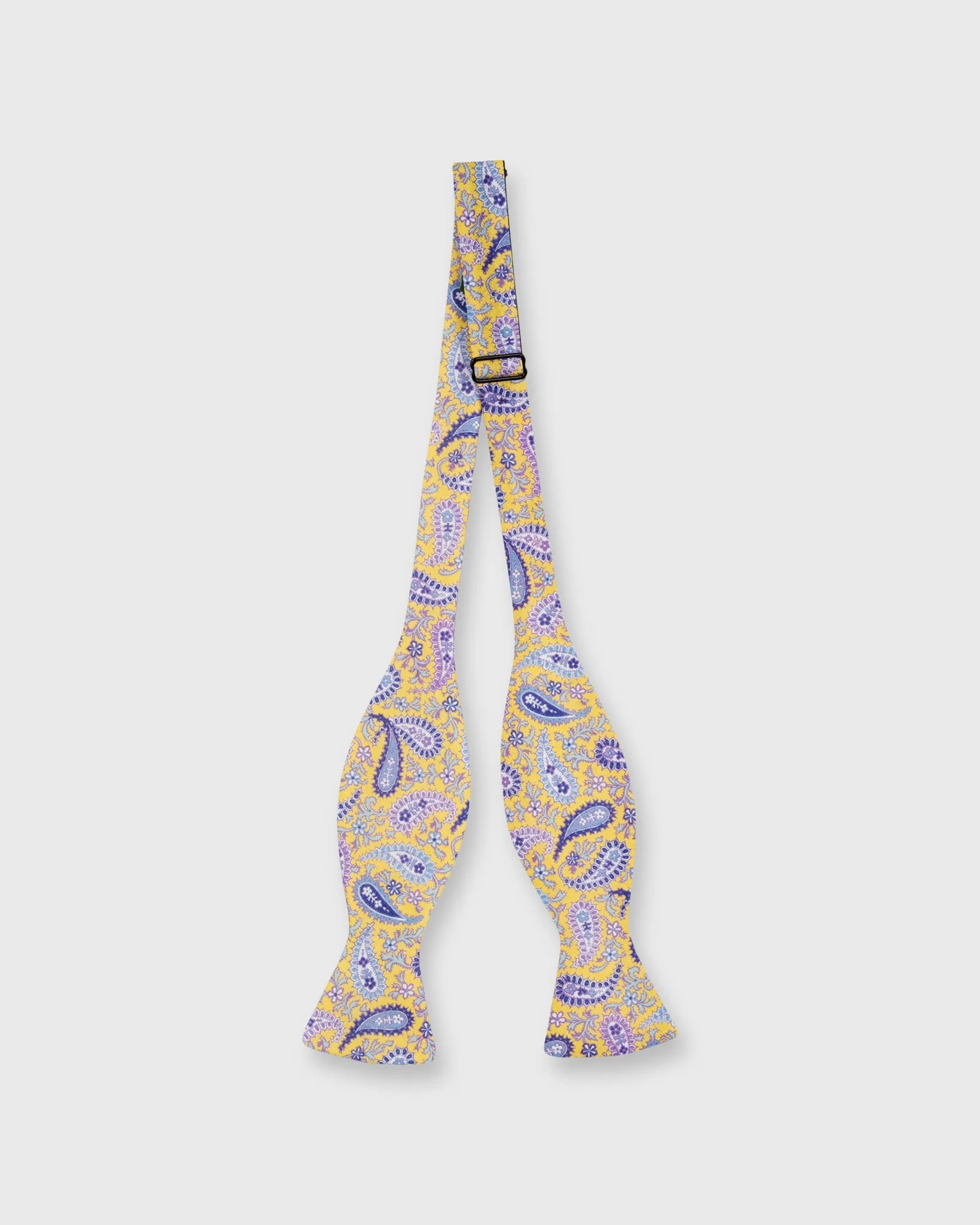 Cotton Bow Tie in Yellow/ Sky/Purple Paisley sold by Mashburn product image thumbnail 2