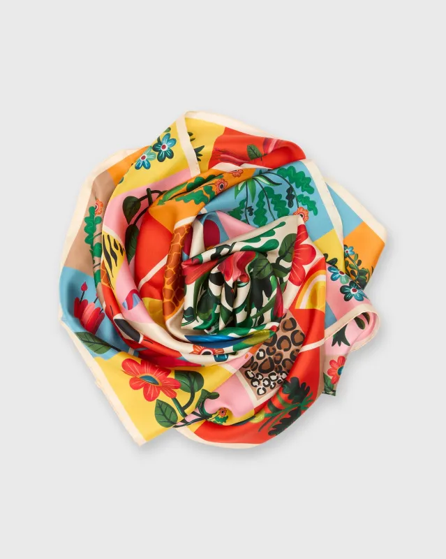 Silk Square Scarf in Mexico made by Mashburn