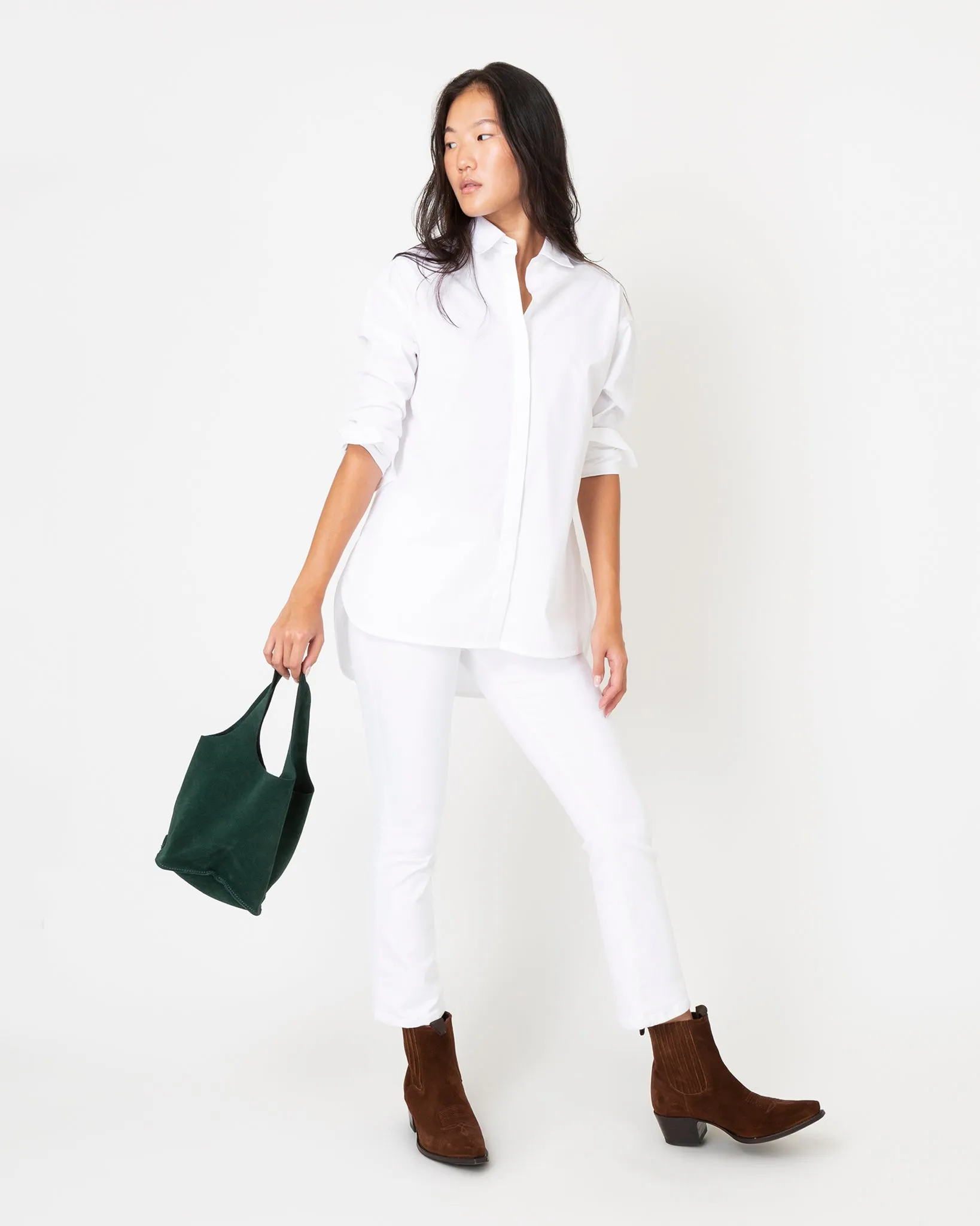 Paola Bucket Bag in Hunter Suede sold by Mashburn product image thumbnail 2