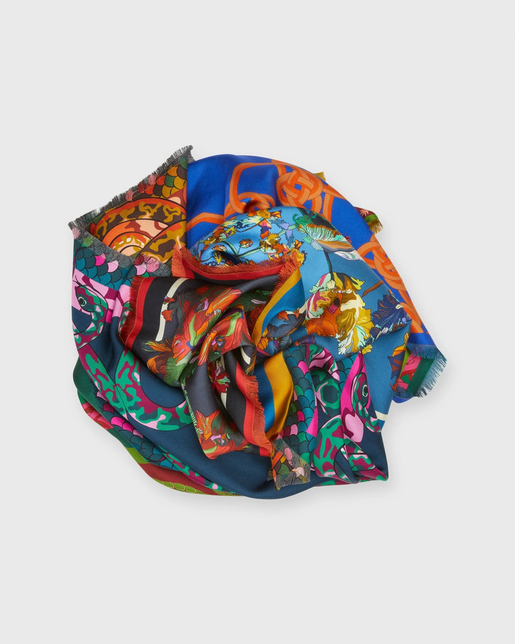 Reversible Four Square Scarf in Multi sold by Mashburn