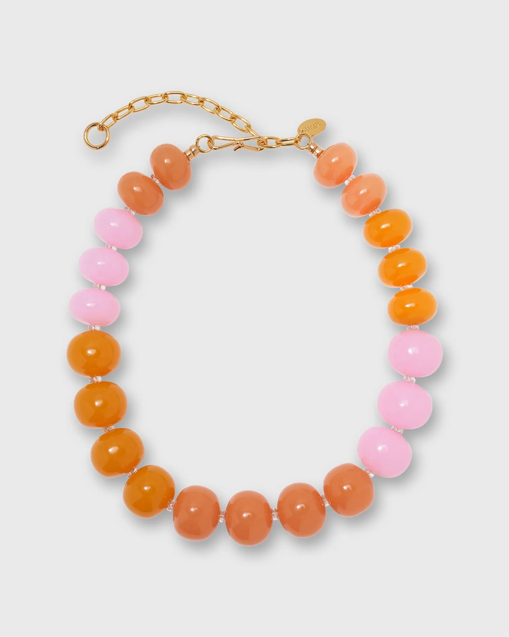 Olympia Collar Necklace in Peach sold by Mashburn