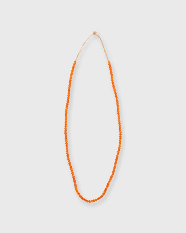 Very Small African Beads in Orange Whiteheart made by Mashburn