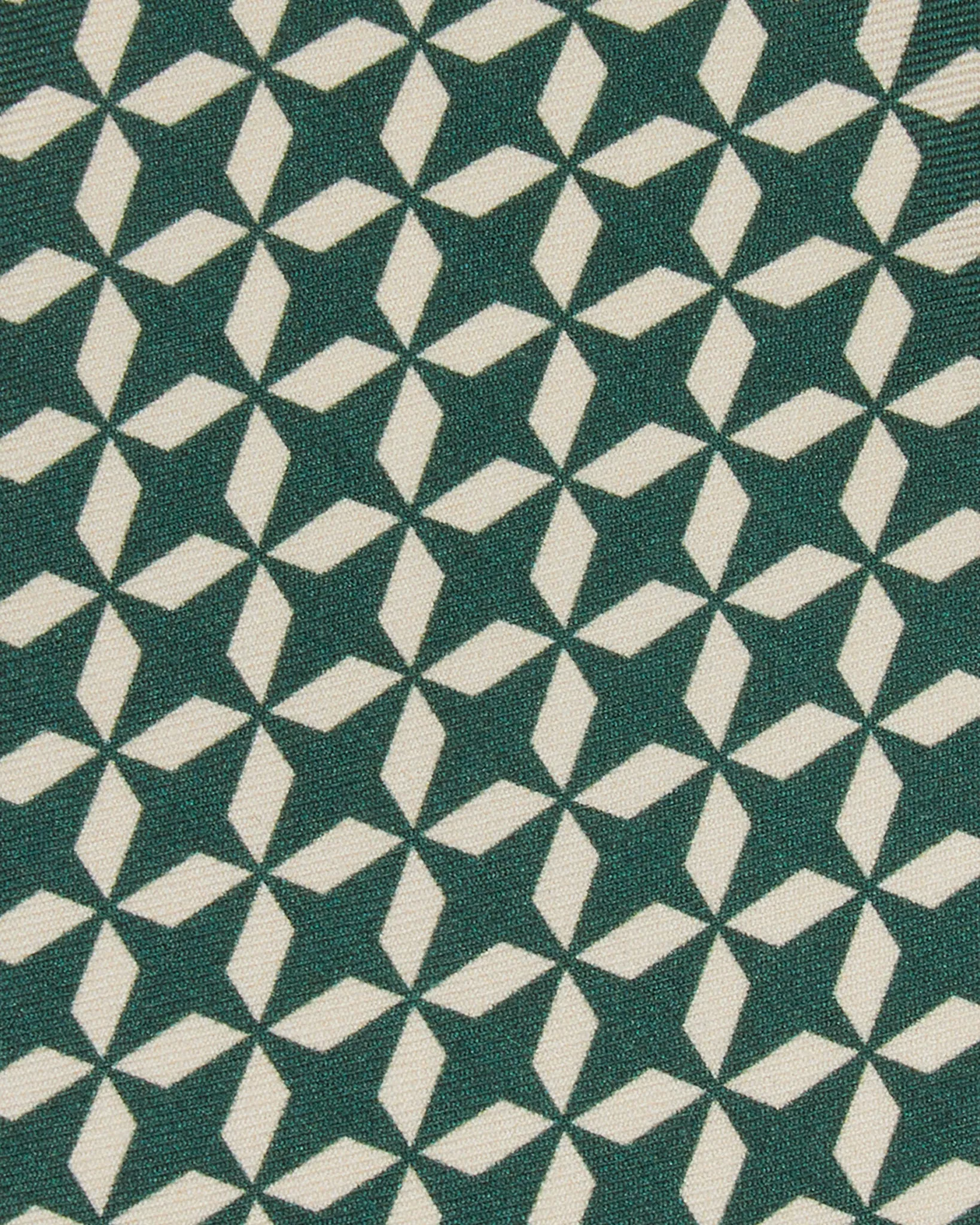 Silk Print Tie in Lake Green/Bone Mosaic sold by Mashburn product image thumbnail 2
