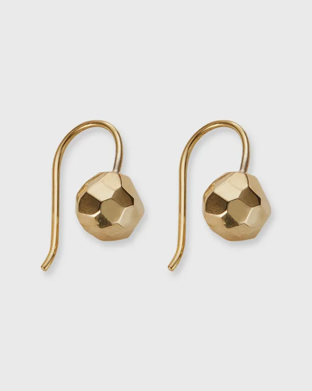 Round Bead Hook Earrings in Gold-Plated Brass sold by Mashburn